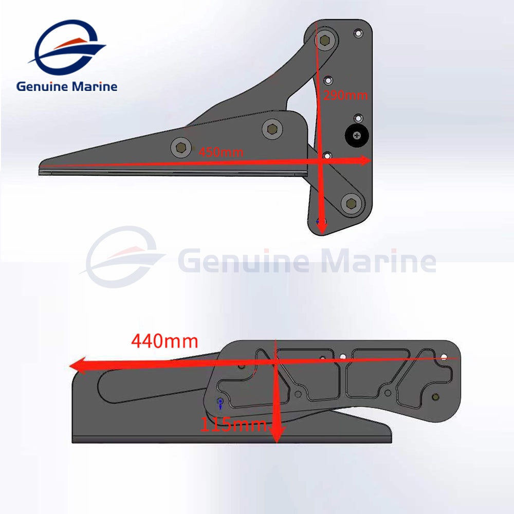 Genuine Marine Heavy Duty Boat Hinge Stainless Steel 316L Marine Hinges for Boat Yacht Folding Seat A Pair 2Pcs Left & Right