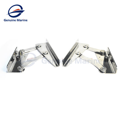 Genuine Marine Heavy Duty Boat Hinge Stainless Steel 316L Marine Hinges for Boat Yacht Folding Seat A Pair 2Pcs Left & Right