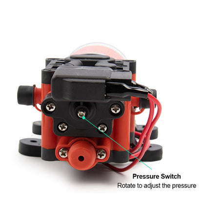 GenuineMarine-THALASSA SEAFLO 22 Series 1.3GPM 100PSI Automatic Marine Water Diaphragm Pump 12V Self Priming Electric High Pressure for Boat RV Caravan