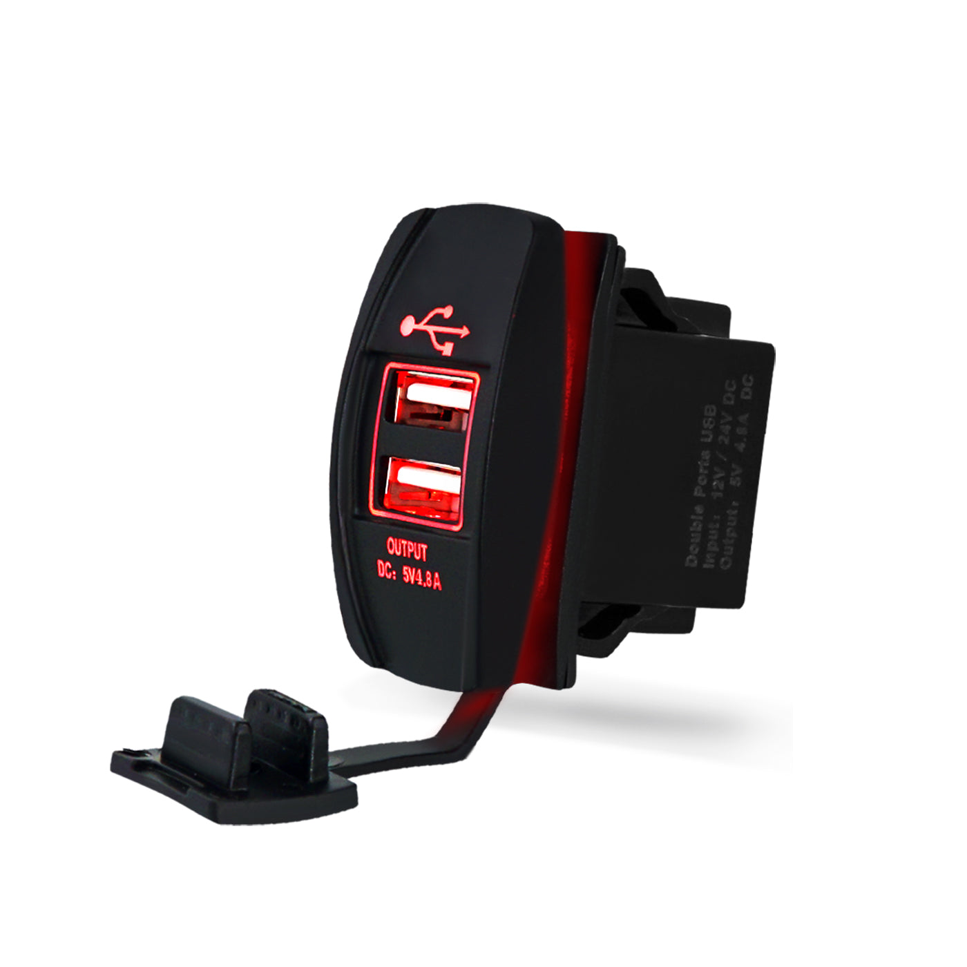GenuineMarine 4.8A Red/Blue Dual Waterproof USB Port Socket Charger Ro –  Thalassa Marine